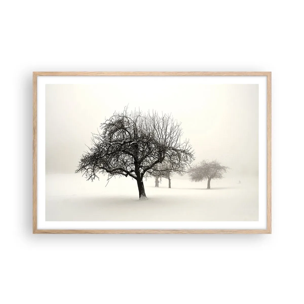 Poster in light oak frame - Winter Dream - 91x61 cm