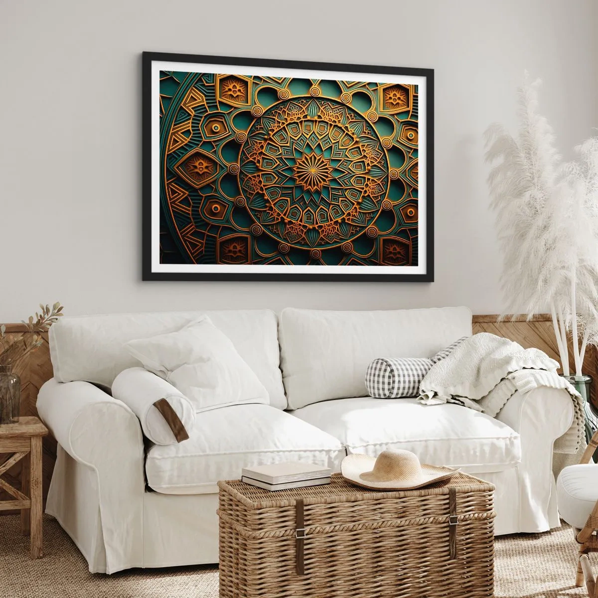 Poster in black frame - In Arabic Style - 91x61 cm