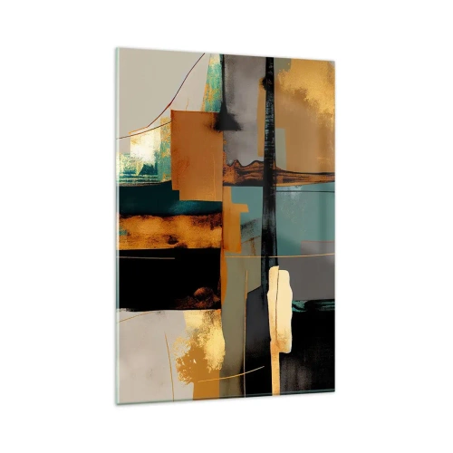 Glass picture - Abstract - Light and Shadow - 80x120 cm