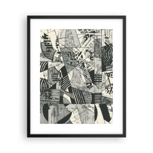 Poster in black frame - Dynamics of Contemporaneity - 40x50 cm
