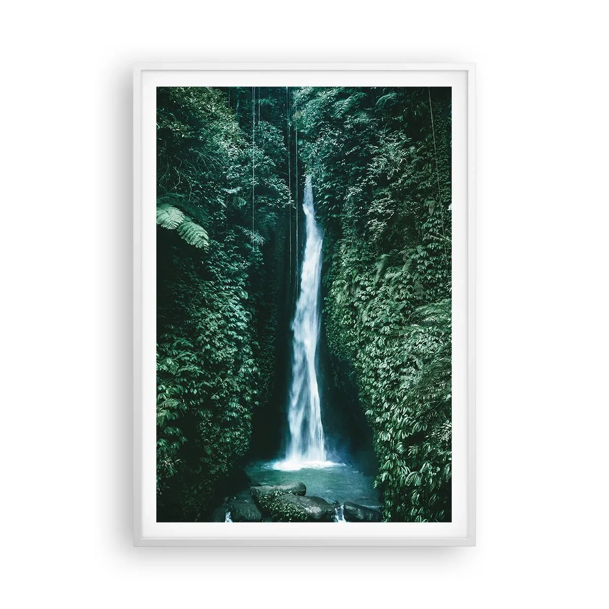 Poster in white frmae - Tropical Spring - 70x100 cm
