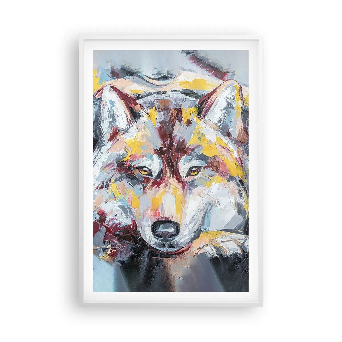 Poster in white frmae - Wolf Eyes - 61x91 cm