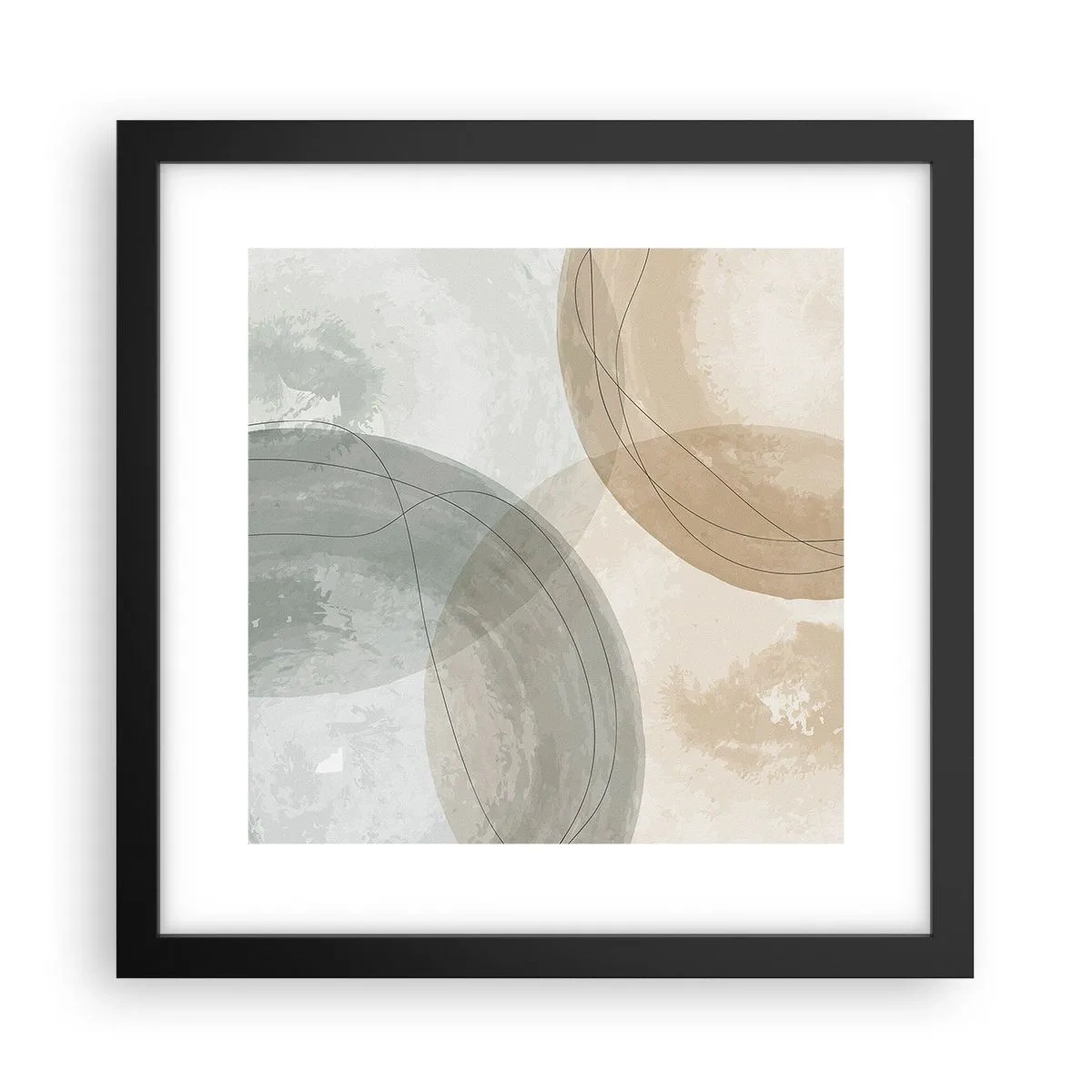 Poster in black frame - Permeation of Worlds - 30x30 cm