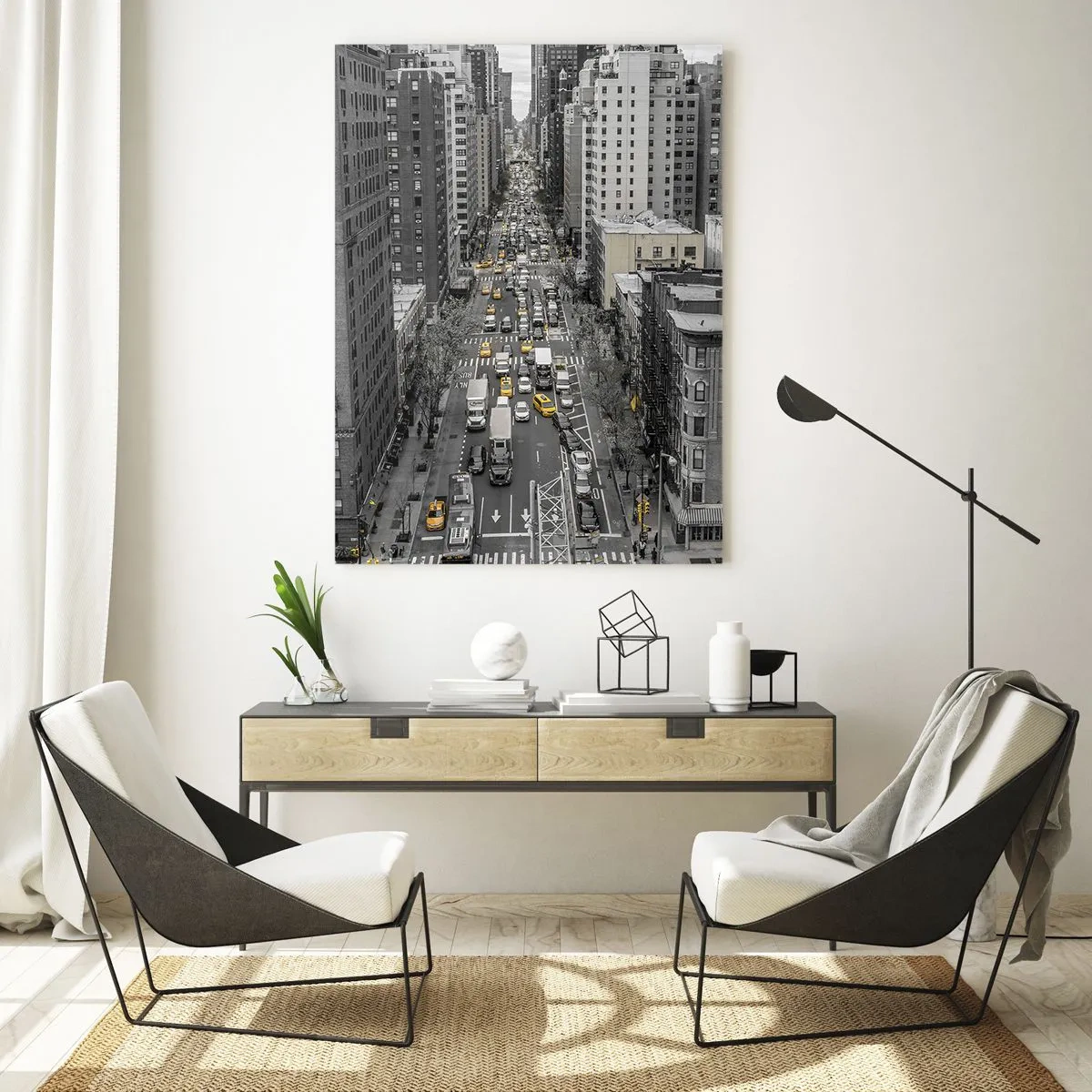 Glass picture - New York Life - 70x100 cm