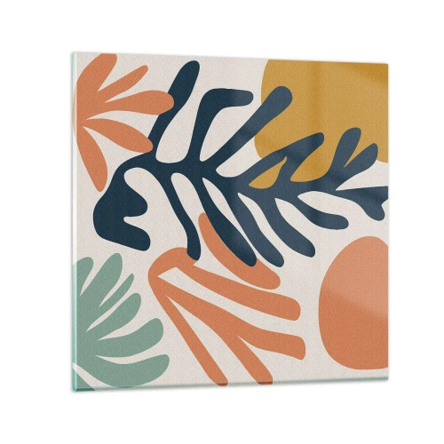Glass picture - Coral Sea - 30x30 cm