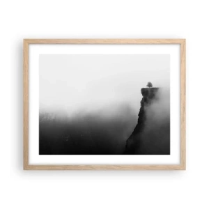 Poster in light oak frame - On the Edge of the World - 50x40 cm