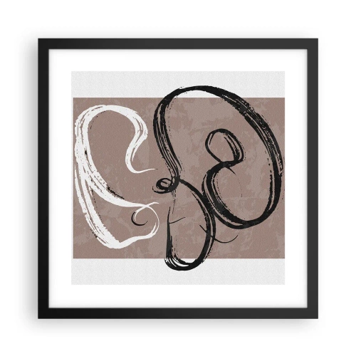 Poster in black frame - Composition -In Search of Completeness - 40x40 cm