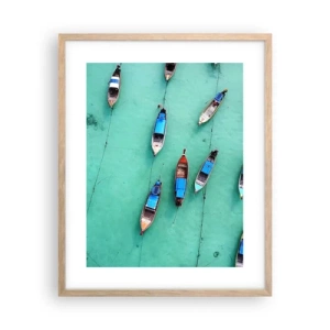 Poster in light oak frame - In Joyful Expectation - 40x50 cm