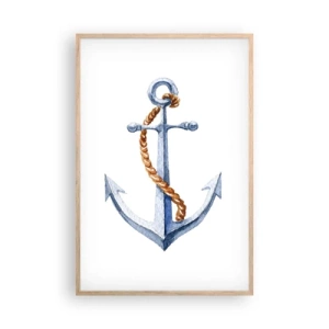 Poster in light oak frame - Ahoy Adventure! - 61x91 cm