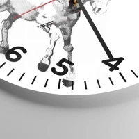 Clock face with numbers