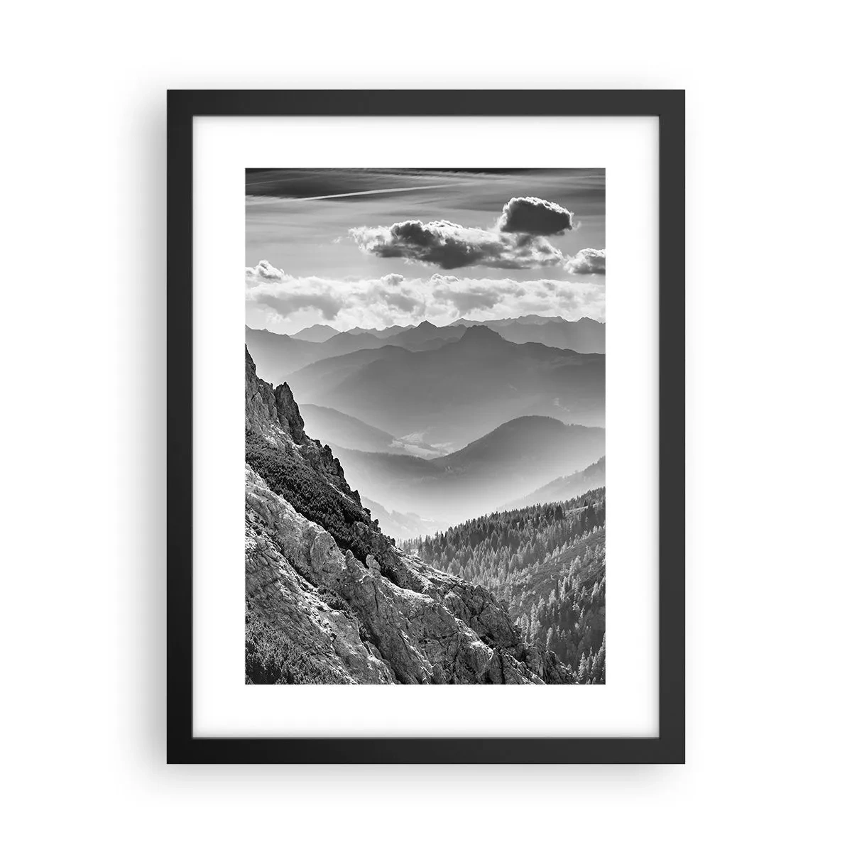 Poster in black frame - All the Way to the Horizon - 30x40 cm