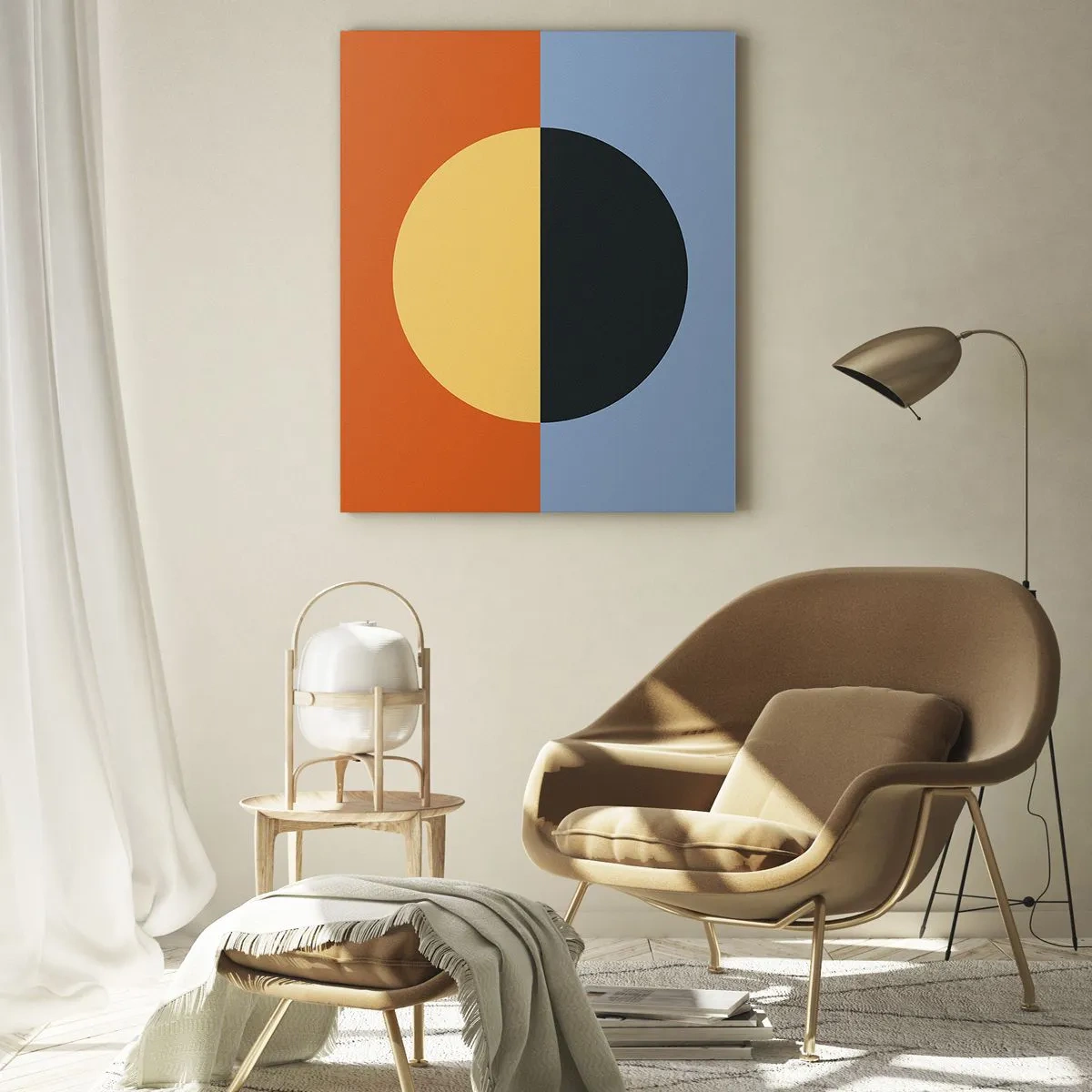 Glass picture - Composition of Warm and Cool - 50x70 cm