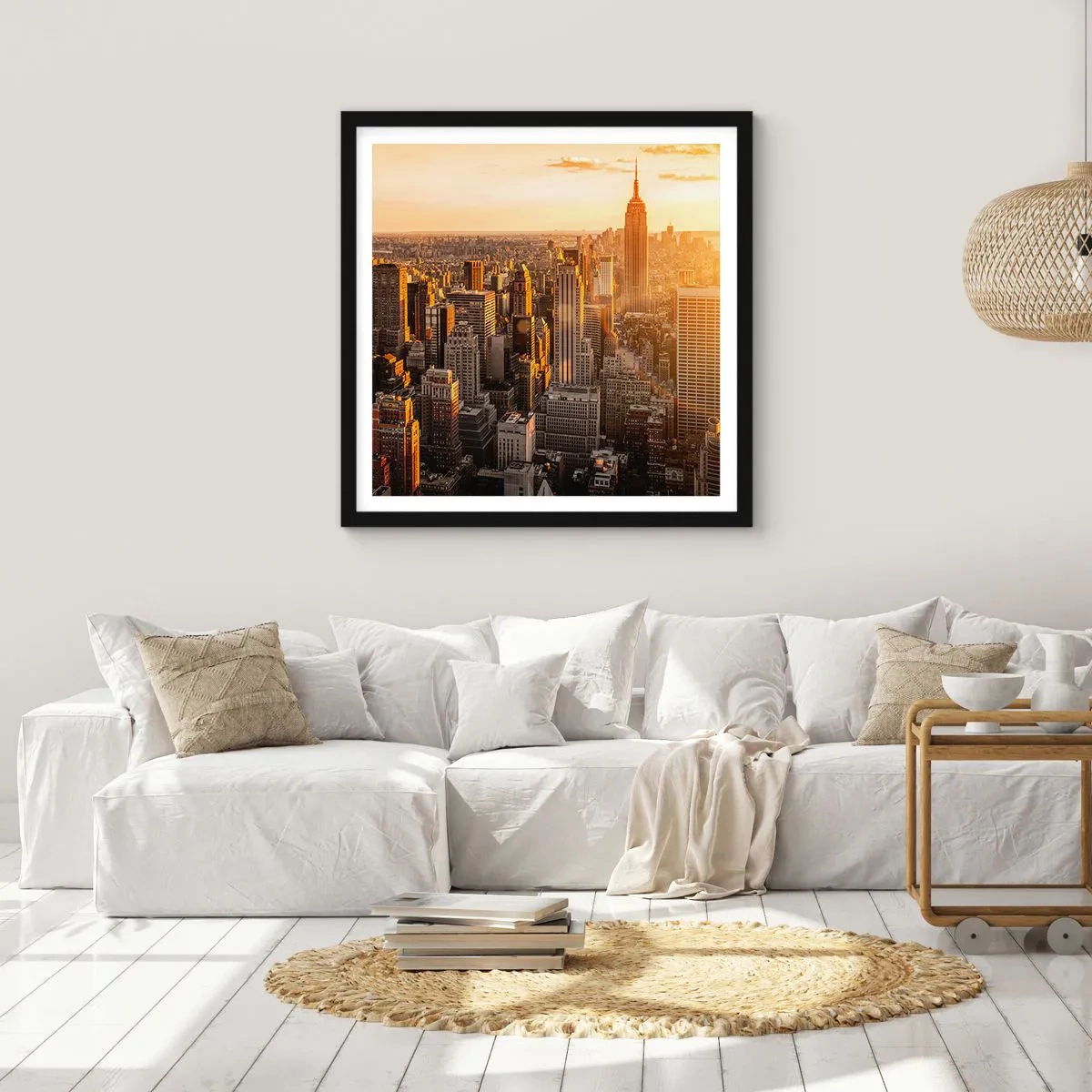 Poster in black frame - Growing in the Sun - 60x60 cm