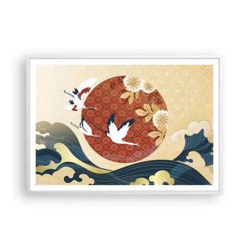 Poster in white frmae - Japanese Tale - 100x70 cm