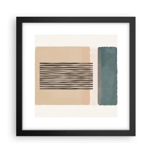 Poster in black frame - All in Order - 30x30 cm