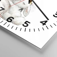 Clock face with numbers