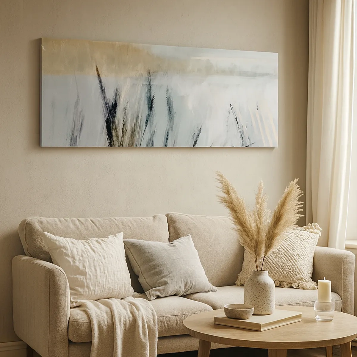 Canvas picture - Winter Fields - 30x30 cm