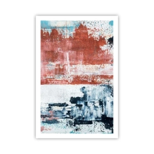 Poster - Abstract Fifty Fifty - 61x91 cm