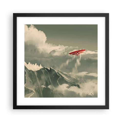 Poster in black frame - Fearless Pioneer - 40x40 cm