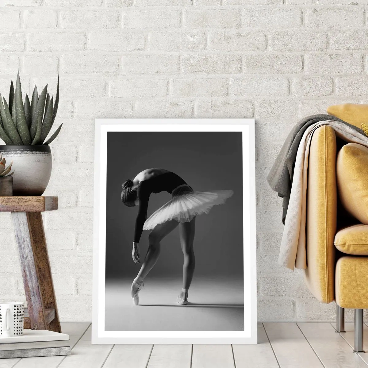 Poster in white frmae - Belle Ballet Dancer - 30x40 cm
