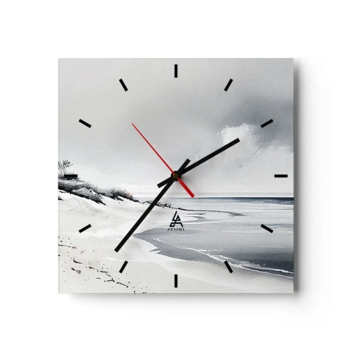 Wall clock - Clock on glass - Always Together - 30x30 cm