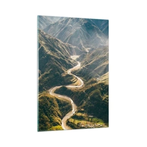 Glass picture - Straight from the Heart of the Mountains - 80x120 cm