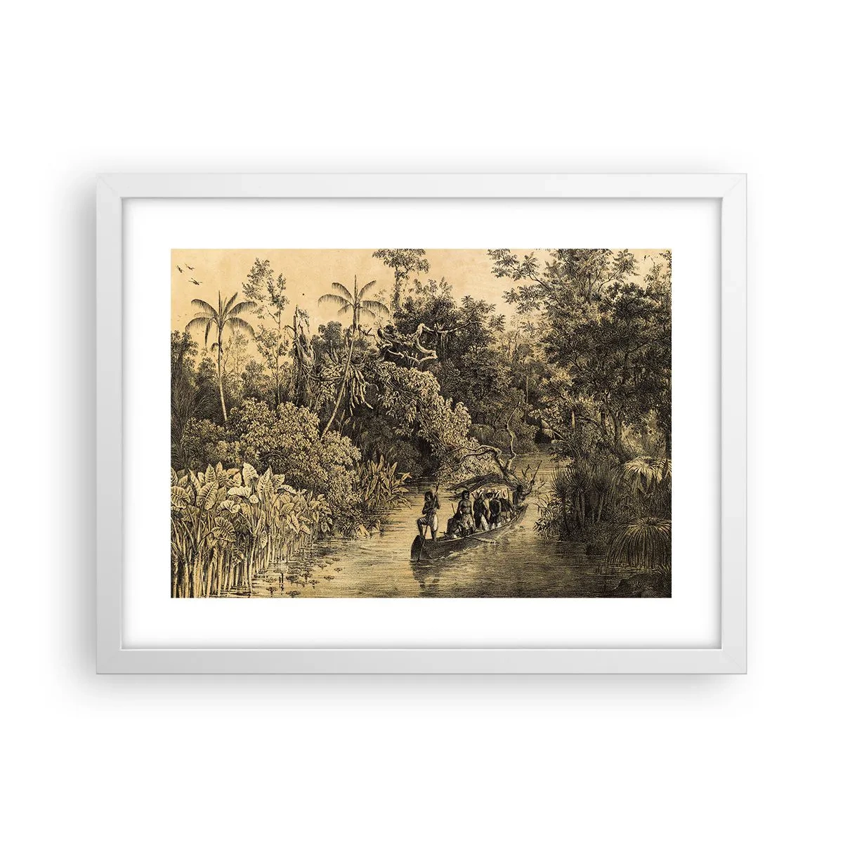 Poster in white frmae - Journey to the Spring - 40x30 cm