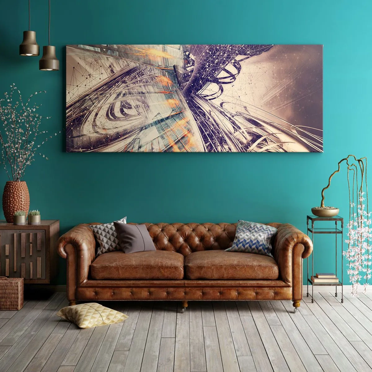 Canvas picture - At High Speed - 90x30 cm