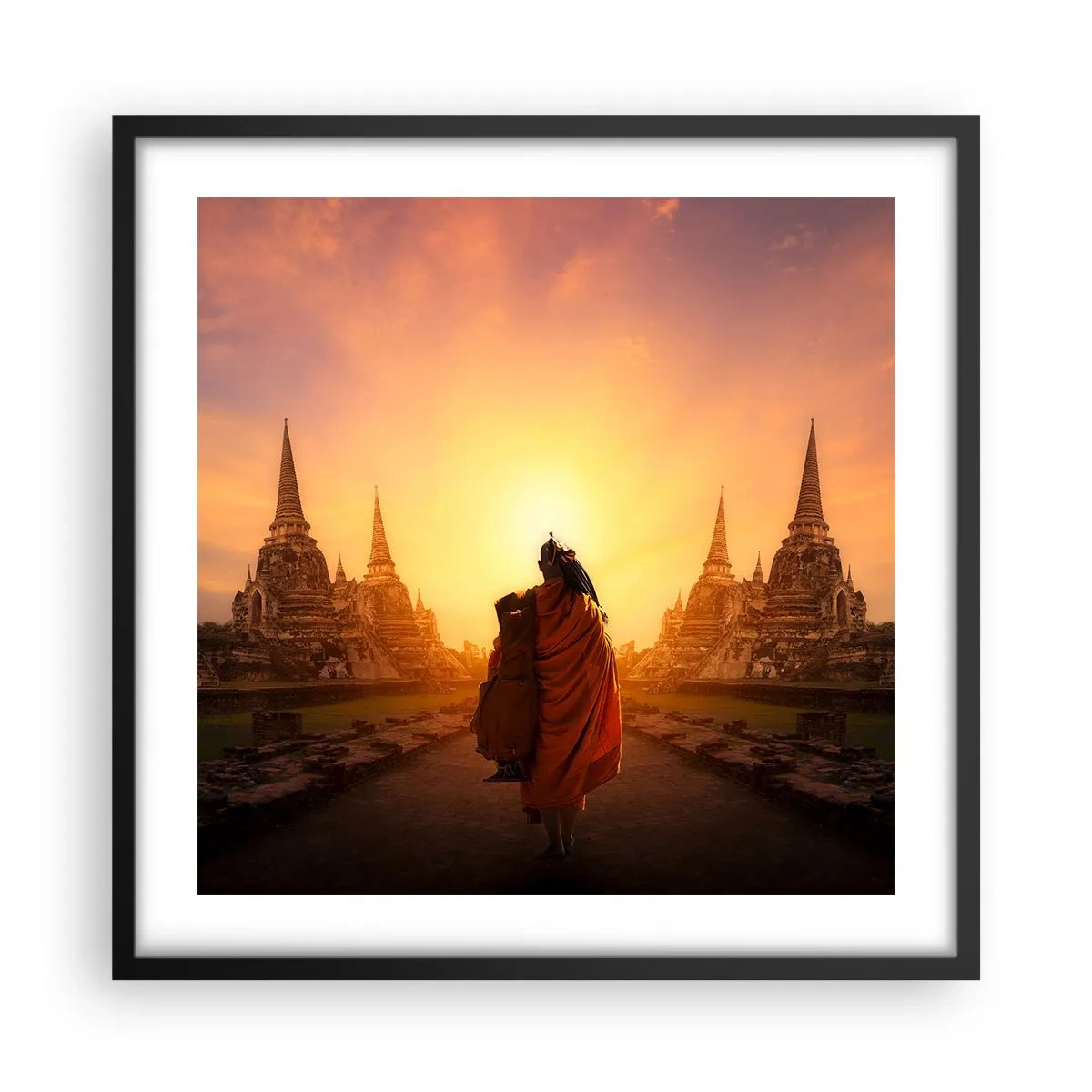 Poster in black frame - In Peace through Eternity - 50x50 cm