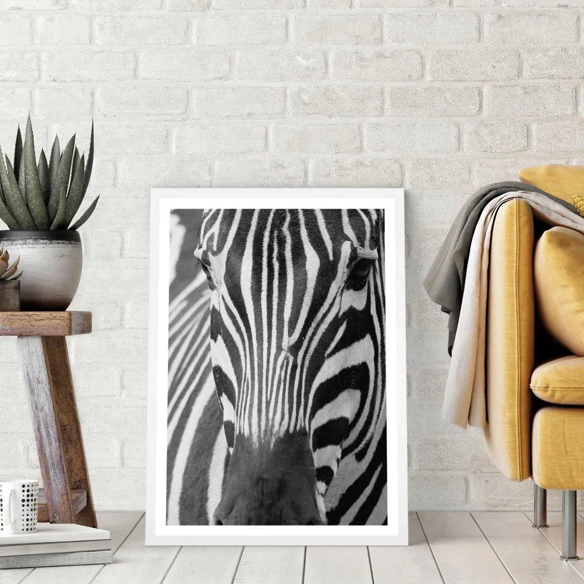 Poster in white frmae - World Is Black and White - 40x50 cm