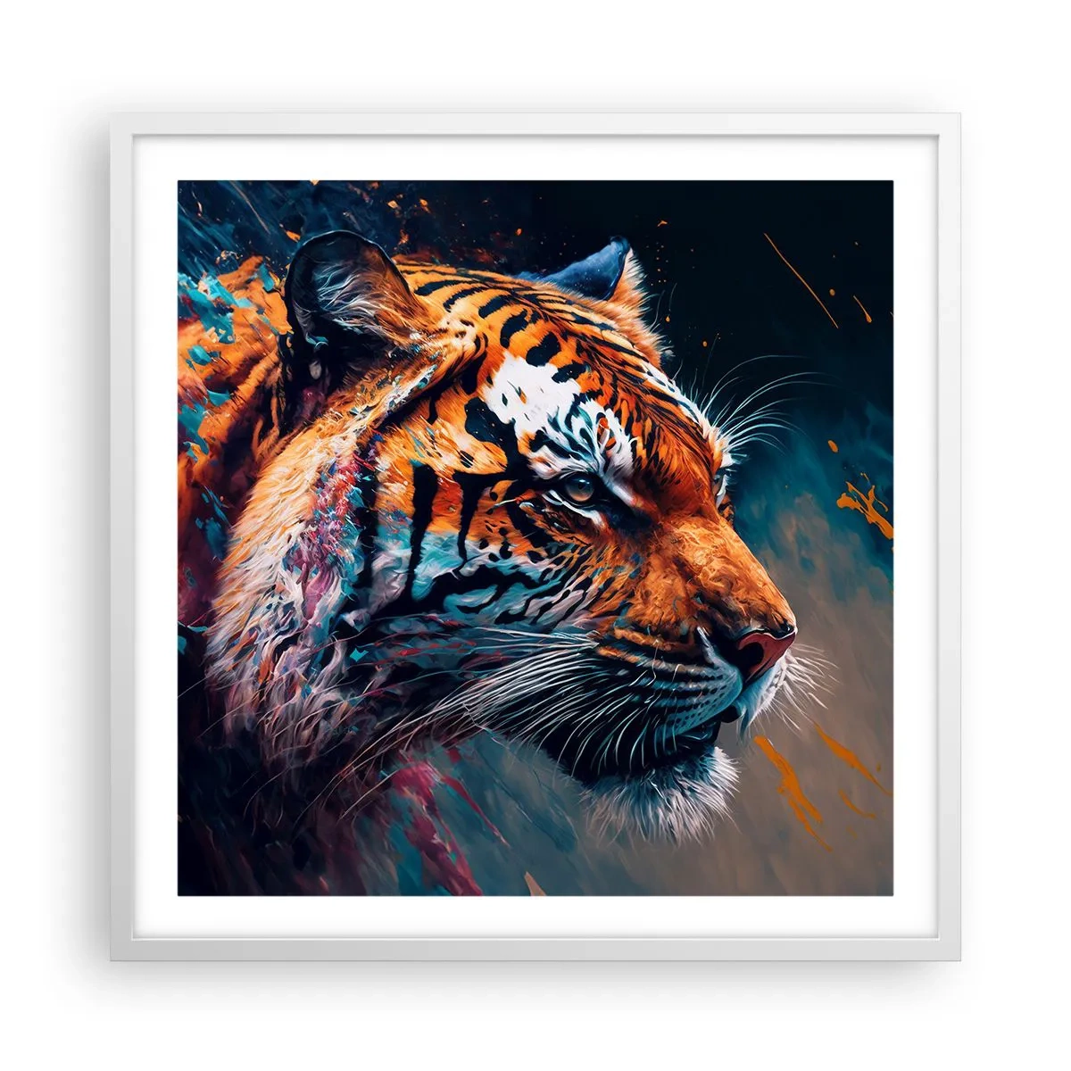 Poster in white frmae - Wild Beauty - 60x60 cm