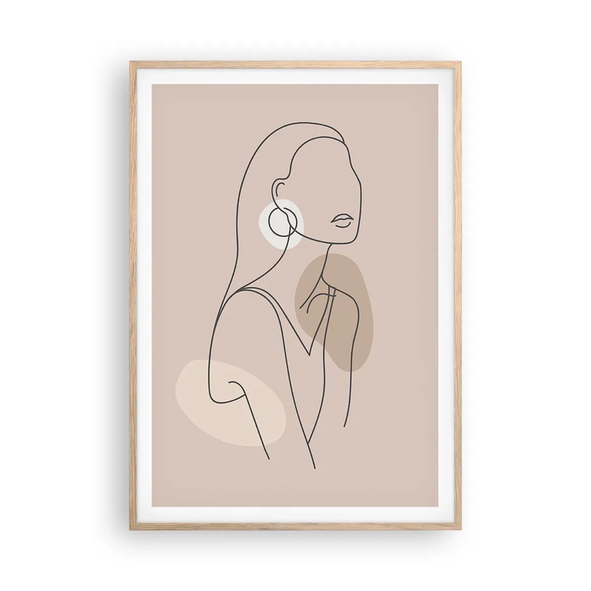 Poster in light oak frame - Icon of Girlhood - 70x100 cm
