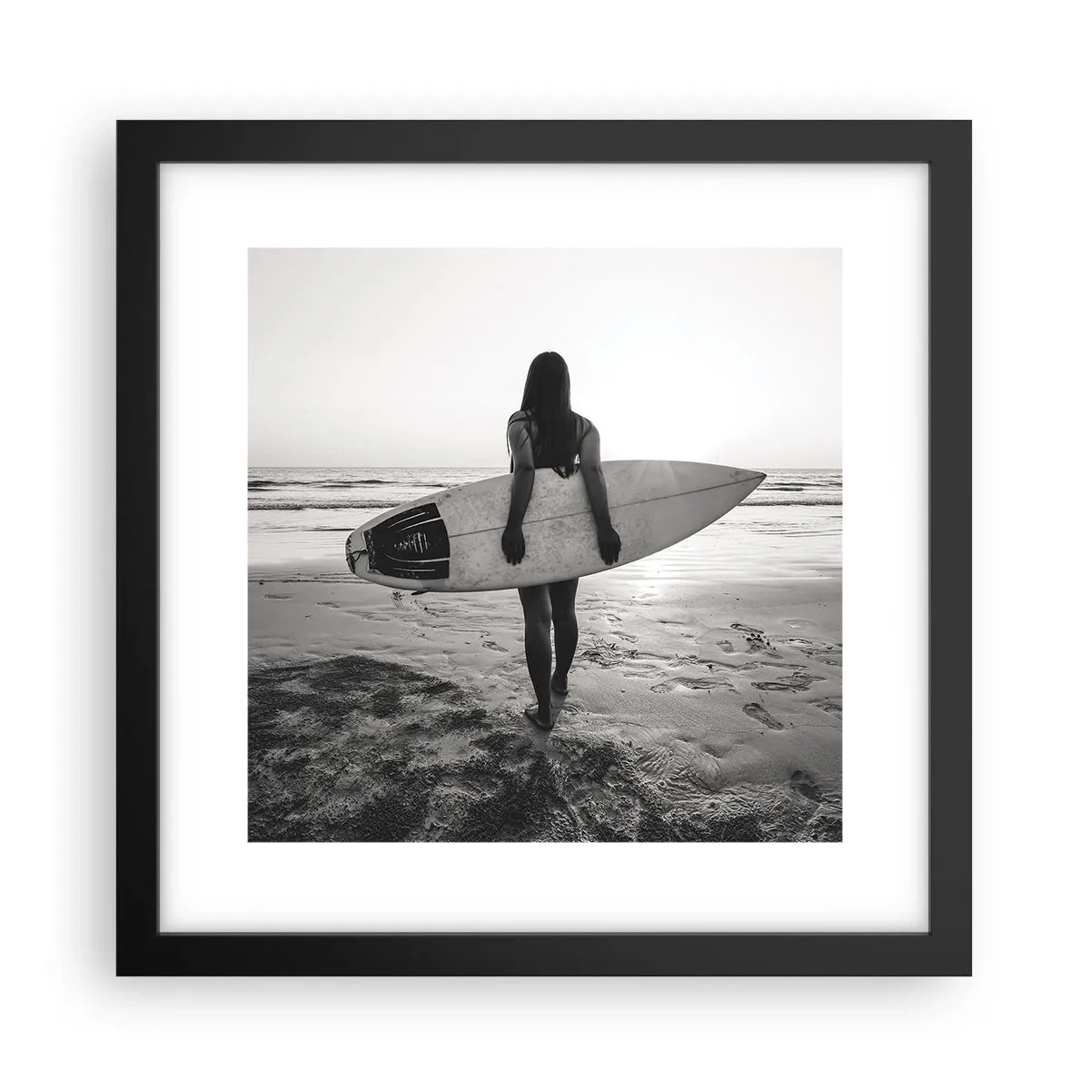Poster in black frame - Daughter of Sea Wave - 30x30 cm