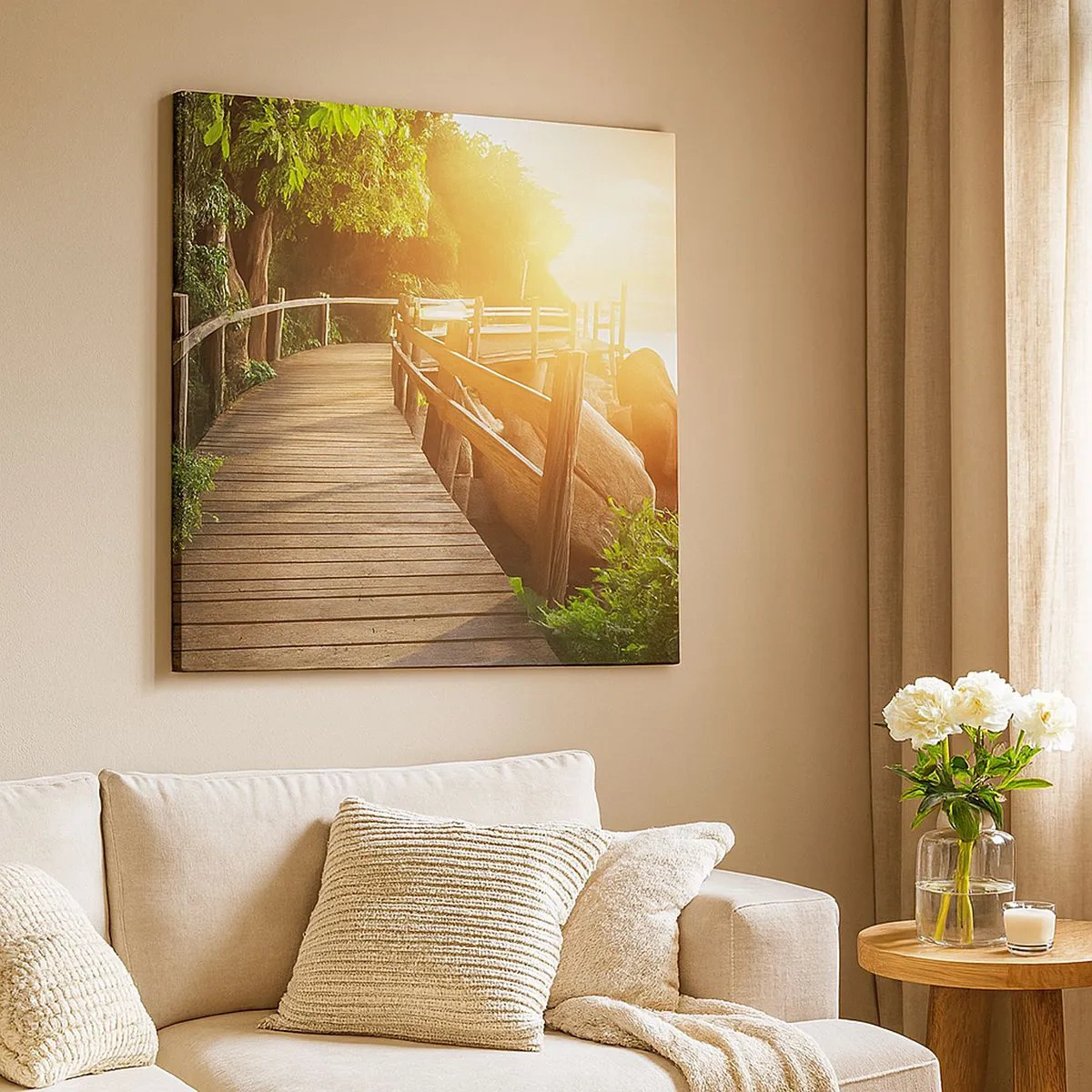 Canvas picture - Another Bend, New Wonders - 30x30 cm