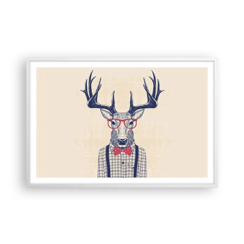 Poster in white frmae - Fun Extravagance - 91x61 cm