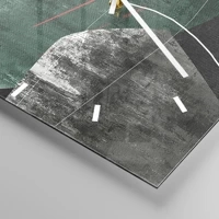 Clock face with lines