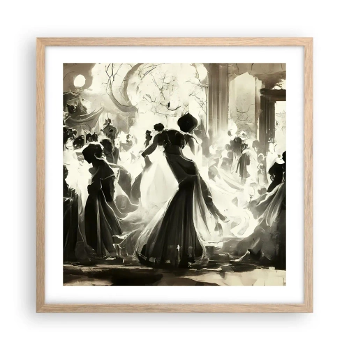 Poster in light oak frame - Big Masquerade - 50x50 cm