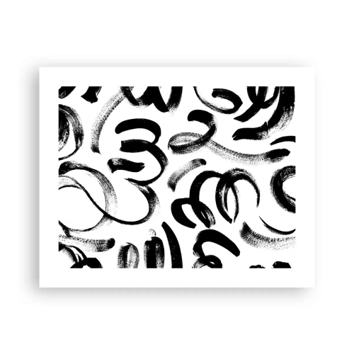 Poster - Black on White - 50x40 cm