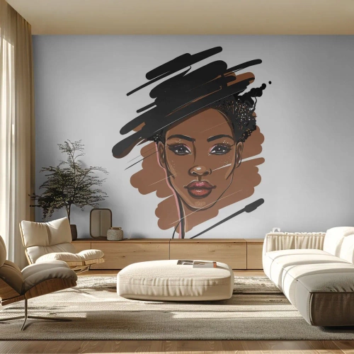 Self-Adhesive Photo Wallpaper Deluxe Sticker - Sweet Like Chocolate - Woman, Fashion, Portrait of a Woman - 200x140 cm