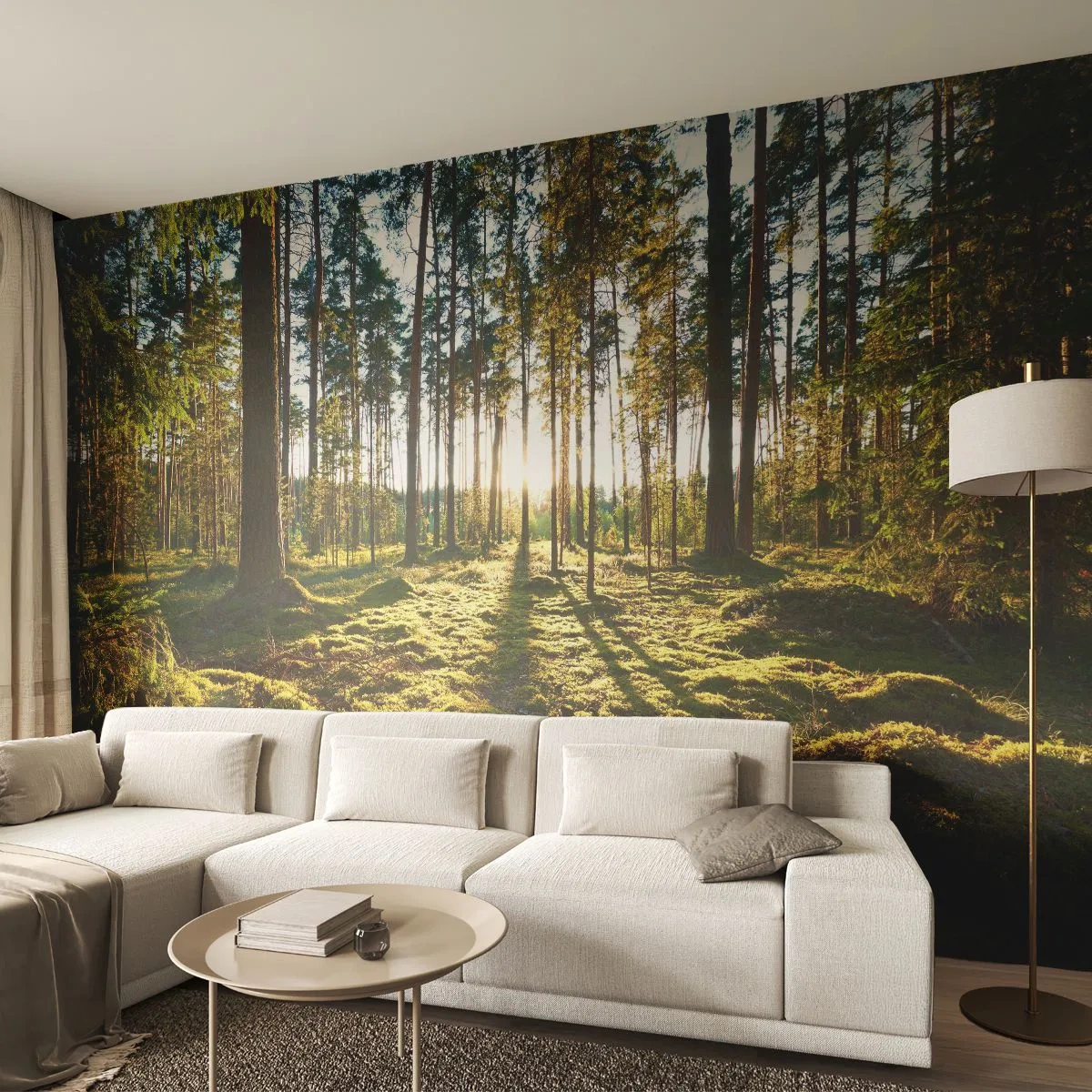 Self-Adhesive Photo Wallpaper Deluxe Sticker - Deep in the Forest - Landscape, Forest, Nature - 250x175 cm