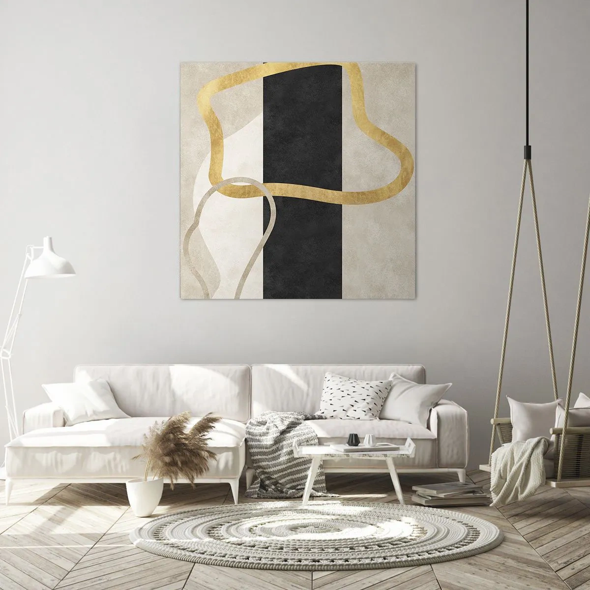 Canvas picture - Shapes in Loops - 50x50 cm