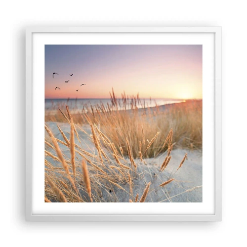 Poster in white frmae - Baltic Lullaby - 50x50 cm