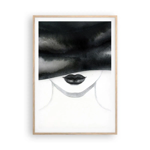 Poster in light oak frame - Sensual Secret - 70x100 cm
