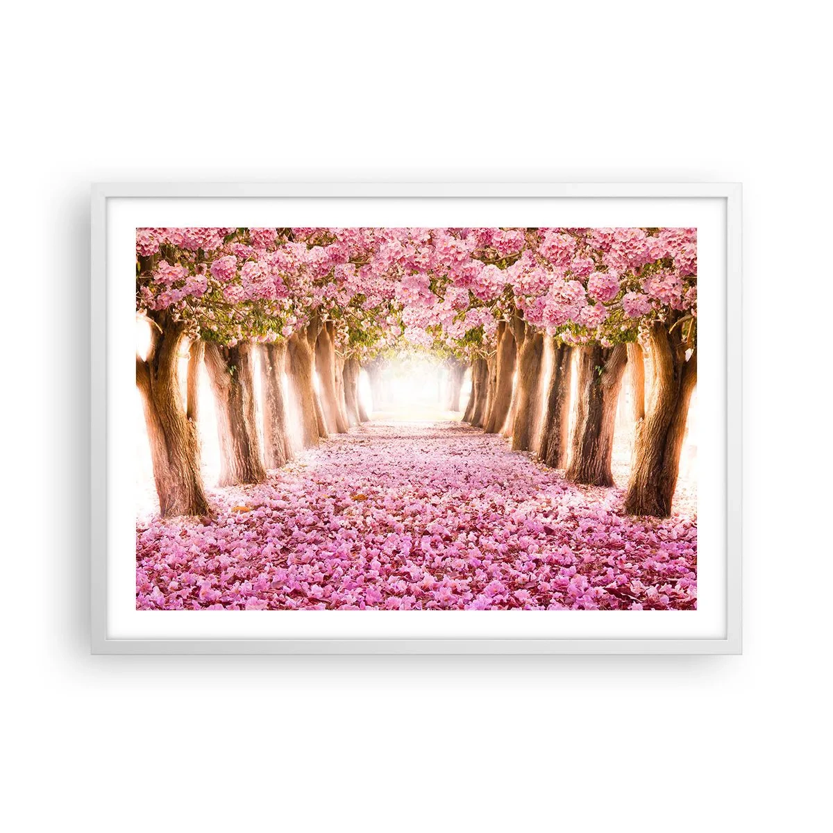 Poster in white frmae - Way to Heaven - 70x50 cm