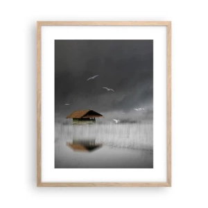 Poster in light oak frame - Shelter from the Rain - 40x50 cm