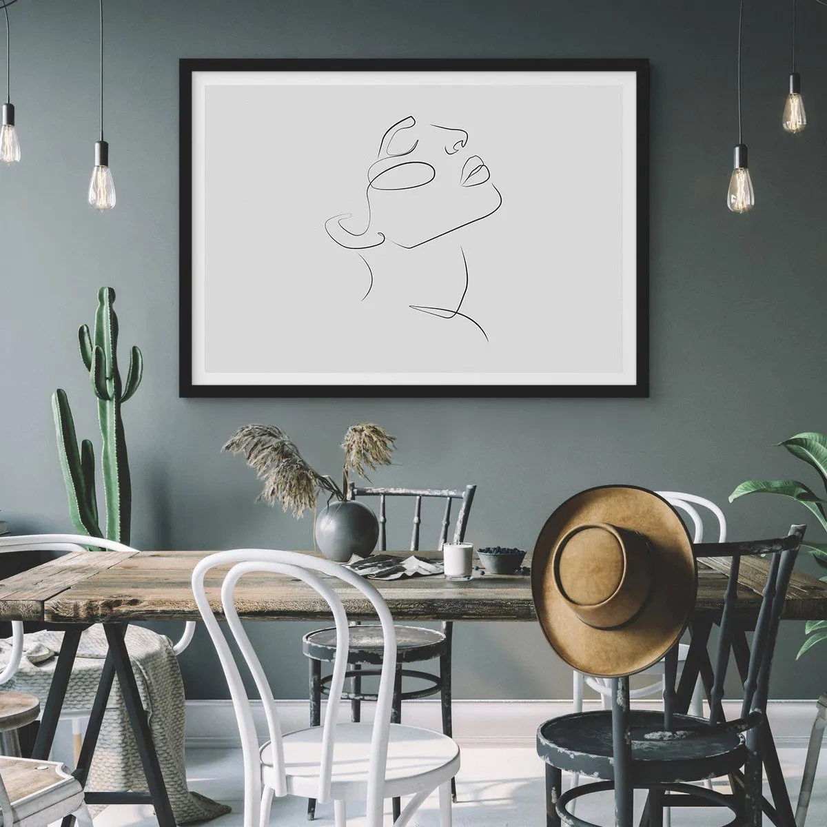 Poster in black frame - Meanders of a Dream - 40x30 cm