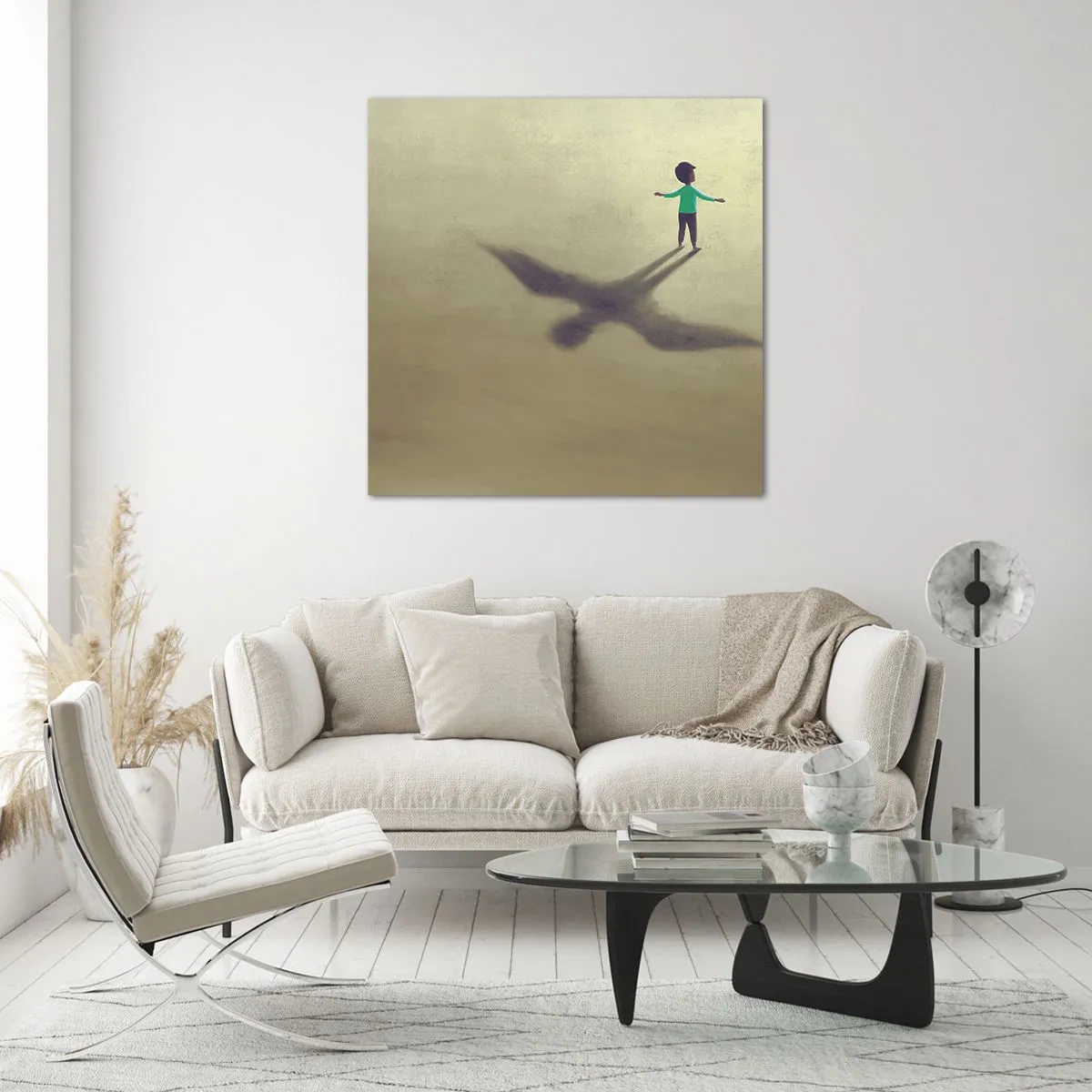 Glass picture - Hero of the Future - 40x40 cm