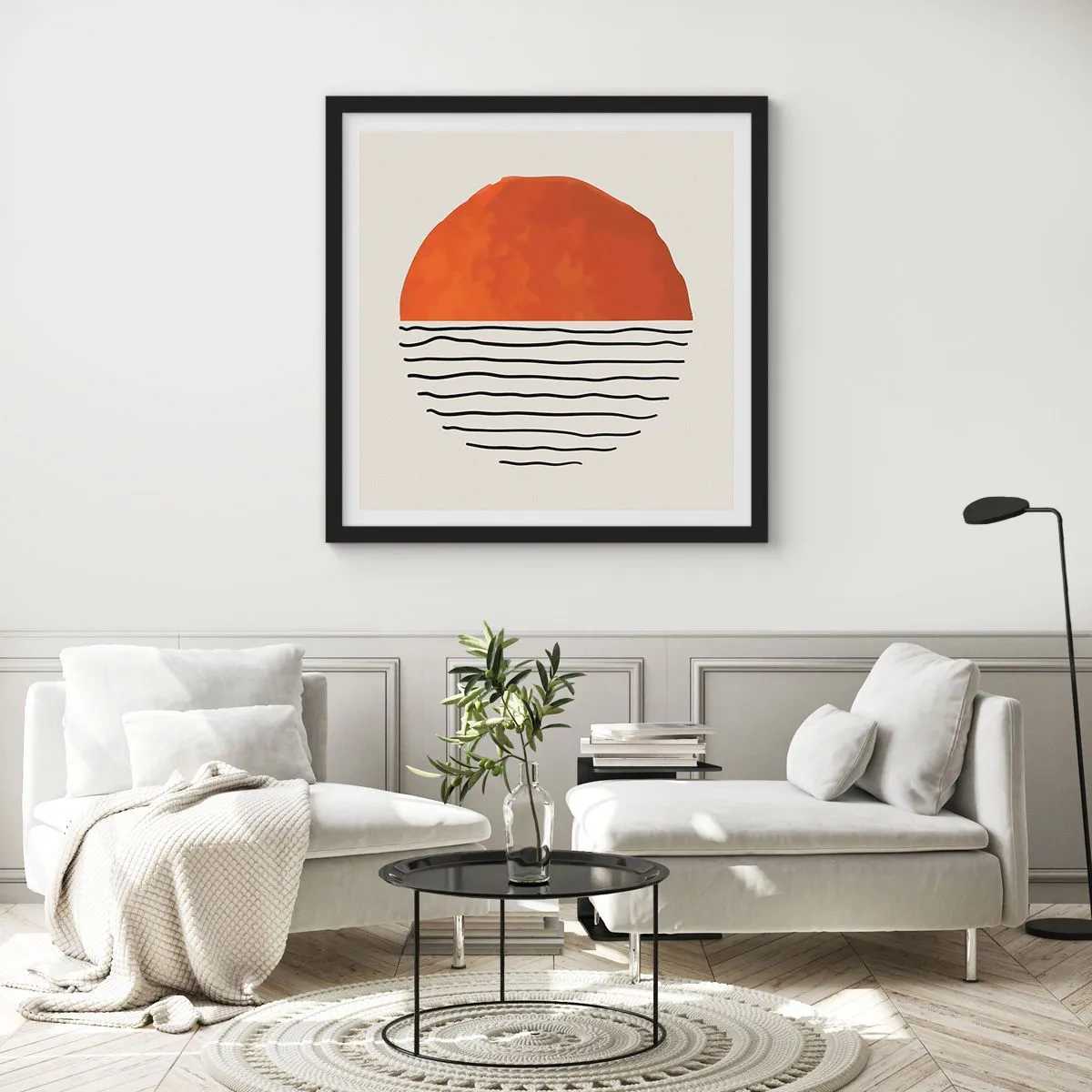 Poster in black frame - In Japanese Style - 60x60 cm