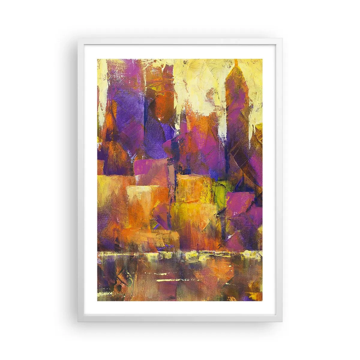 Poster in white frmae - Metropolitan Composition - 50x70 cm