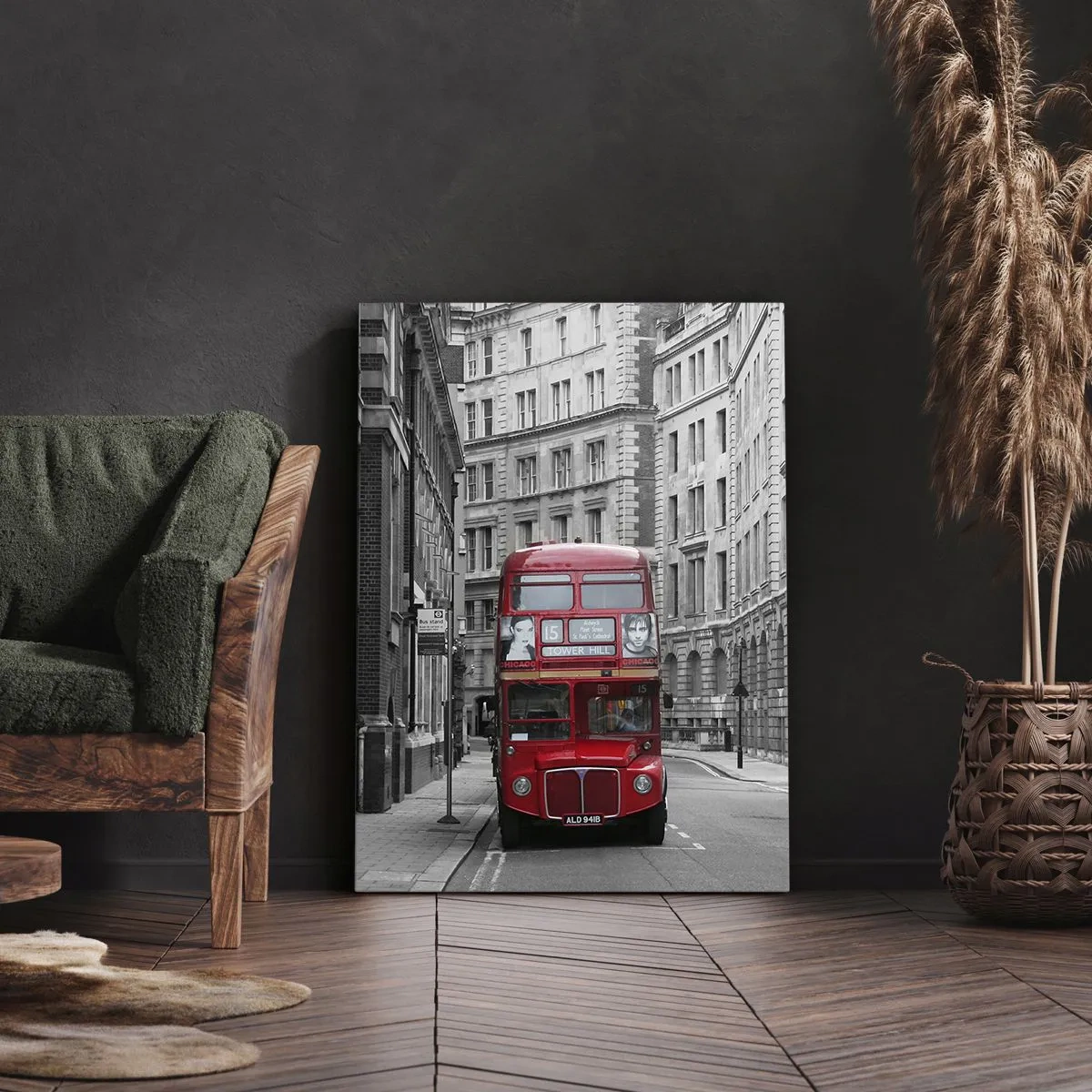 Canvas picture - Routine Doesn't Have to Be Grey - 45x80 cm